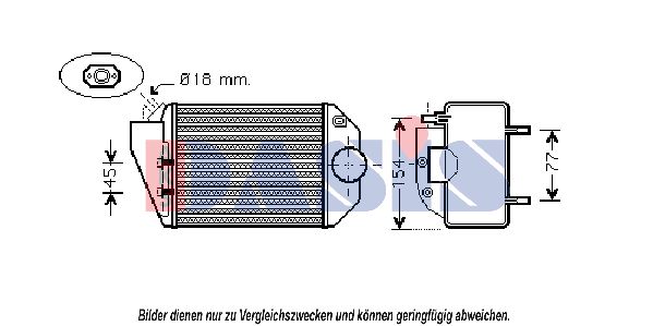 AKS DASIS Kompressoriõhu radiaator 487090N